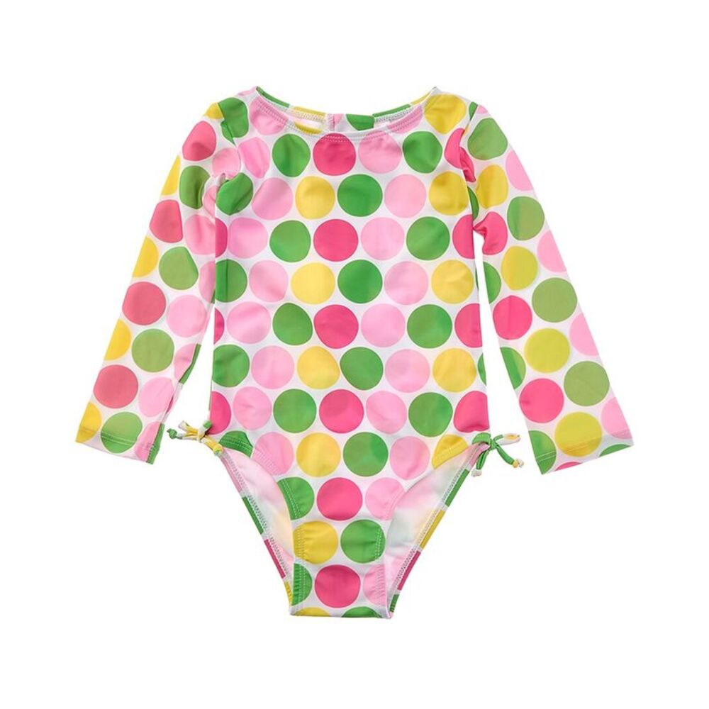 Flap Happy Girls Printed One-Piece, Pink